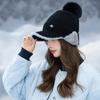 Fleece Warm Cap Ladies Fleece Ear Protector Wool Cap Winter Cycling Windproof Knitted Cap