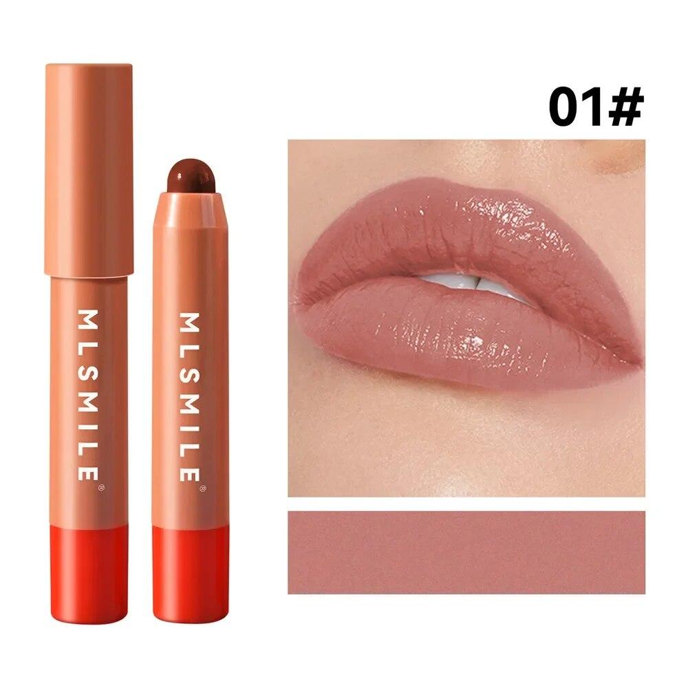 Veekindel toitev sile huulepulgapliiats Velvet huulepliiats Püsiv mitte tuhmuv meik Nude Pink huulevärv huulemeik Kosmeetiline