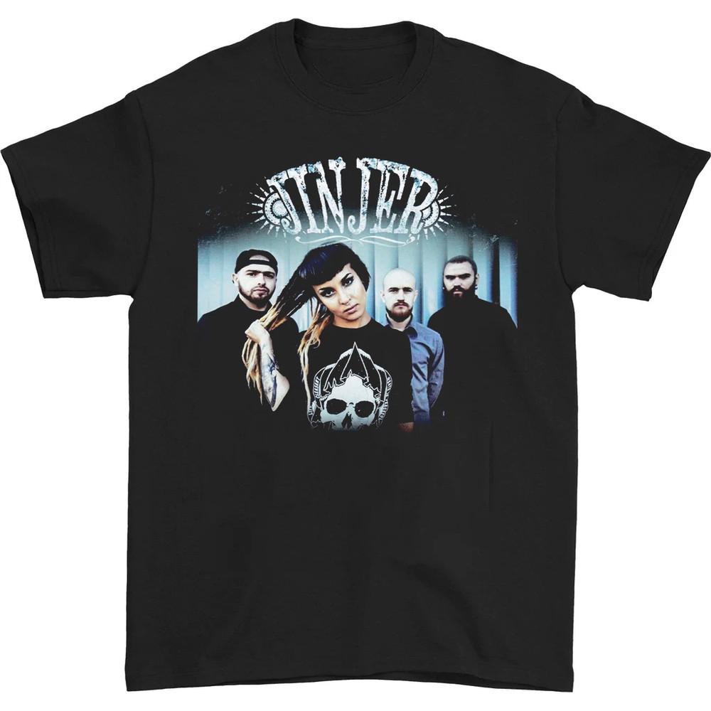 Jinjer band poster T-shirt black Short sleeve All sizes S-5XL MD1339 Unisex T-Shirt XXL