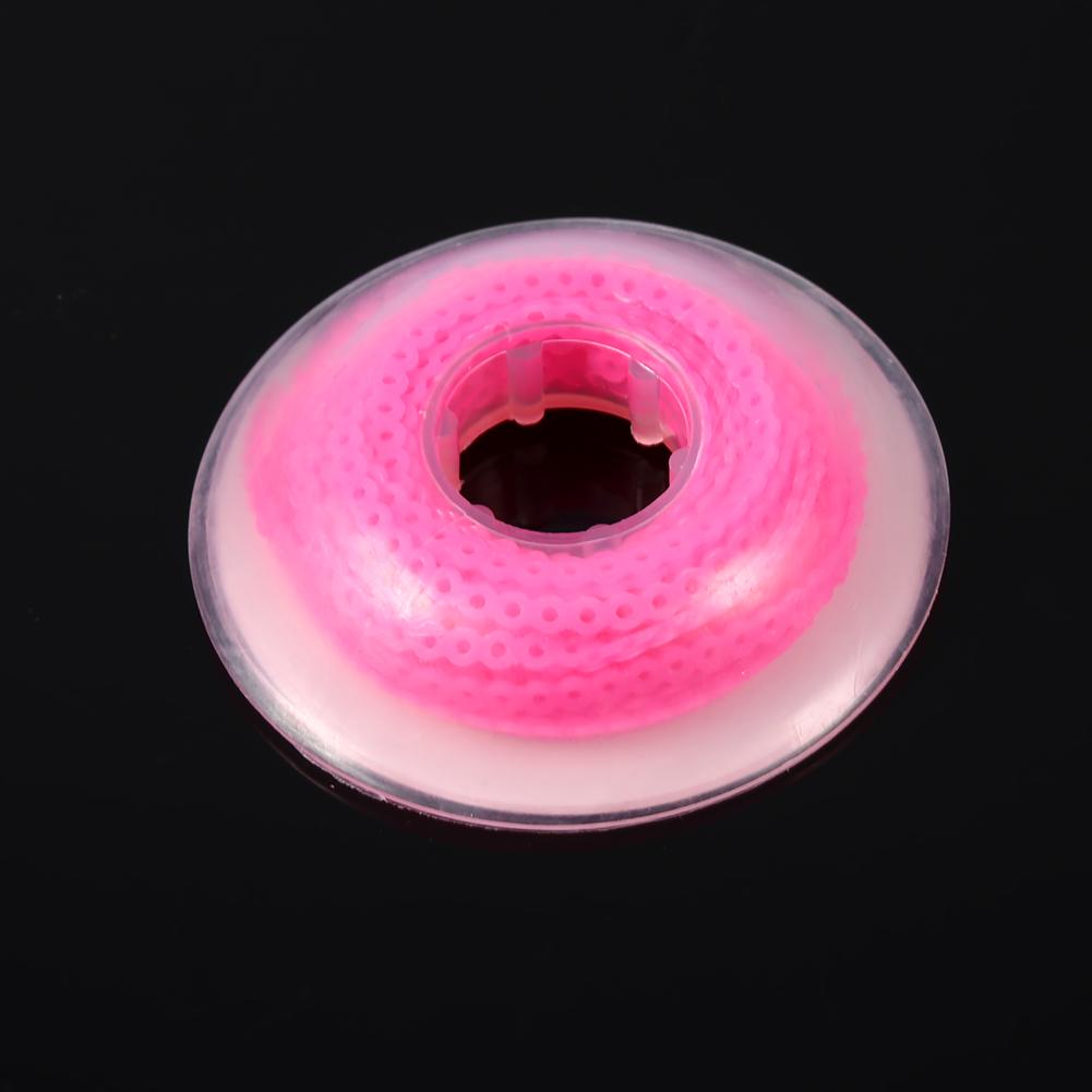 

Стоматологическая ортодонтическая эластичная цепочка Сверхмощная непрерывная цепочка для зубов(розовый)