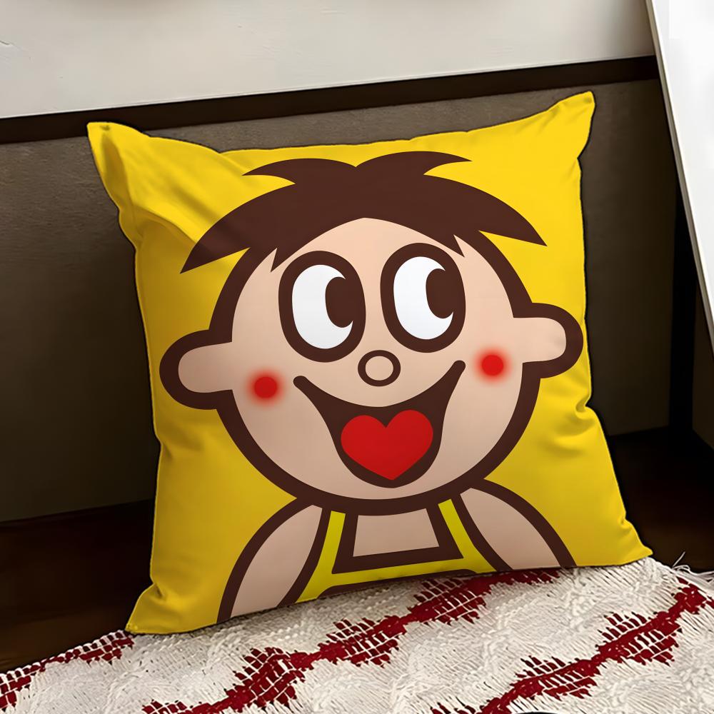 cartoon WWangzai Cushion Cover Reversible Soft Durable Pillow Cover Home  Car MultiScene Use for Daily Comfort