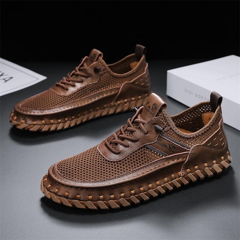Móda Léto Prodyšné Ležérní Pánské Boty Business Síťované Boty Pánské Tenisky Měkké Ploché Horký Výprodej Ležérní Boty Mokasíny Velikost 3-46