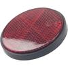 4Pcs Red Plastic Reflective Warning Round Reflector for Motorcycle Bike