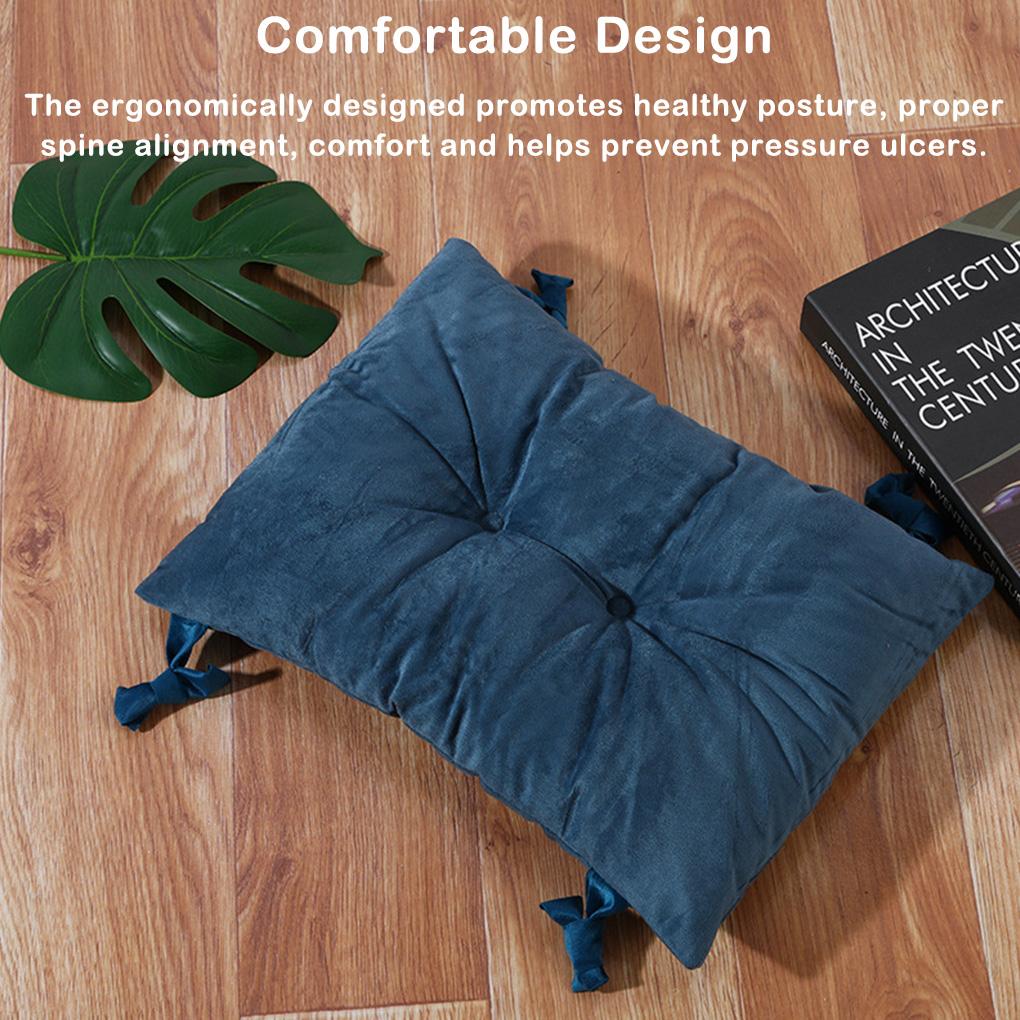 Chair Cushion Seat Pad Stool Mat Floor Pillow Thickening Anti-Slide Solid Color for Bedroom Dressing Student Yoga