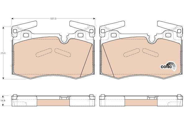 Trw Brake Pads Gdb1948 Rozmiar 06