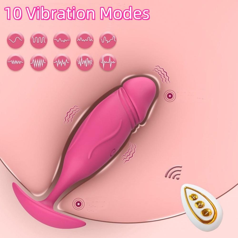 Anal Vibrator for Men Prostate Massager Remote Control Dildo Butt Plug Vibrating Adult Sex Toy for Women