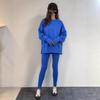 Completo da Donna Casual Largo con Top a Manica Lunga Spaccato e Pantaloni Skinny - Collezione Autunno/Inverno 2025
