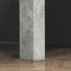 Square Dining Table, Modern Small Dining Table with Faux Cement Effect, Space Saving, Non-slip Foot Pads, Cement Grey