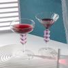 Elegant Heart-Shaped Glass Goblet: High-Value Cocktail and Dessert Cup