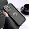 Heart Love Black Groove Sandstone Case for iPhone 15/16/17