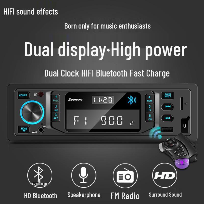 Stereo auto Bluetooth inteligent cu control vocal pentru mașini/camioane