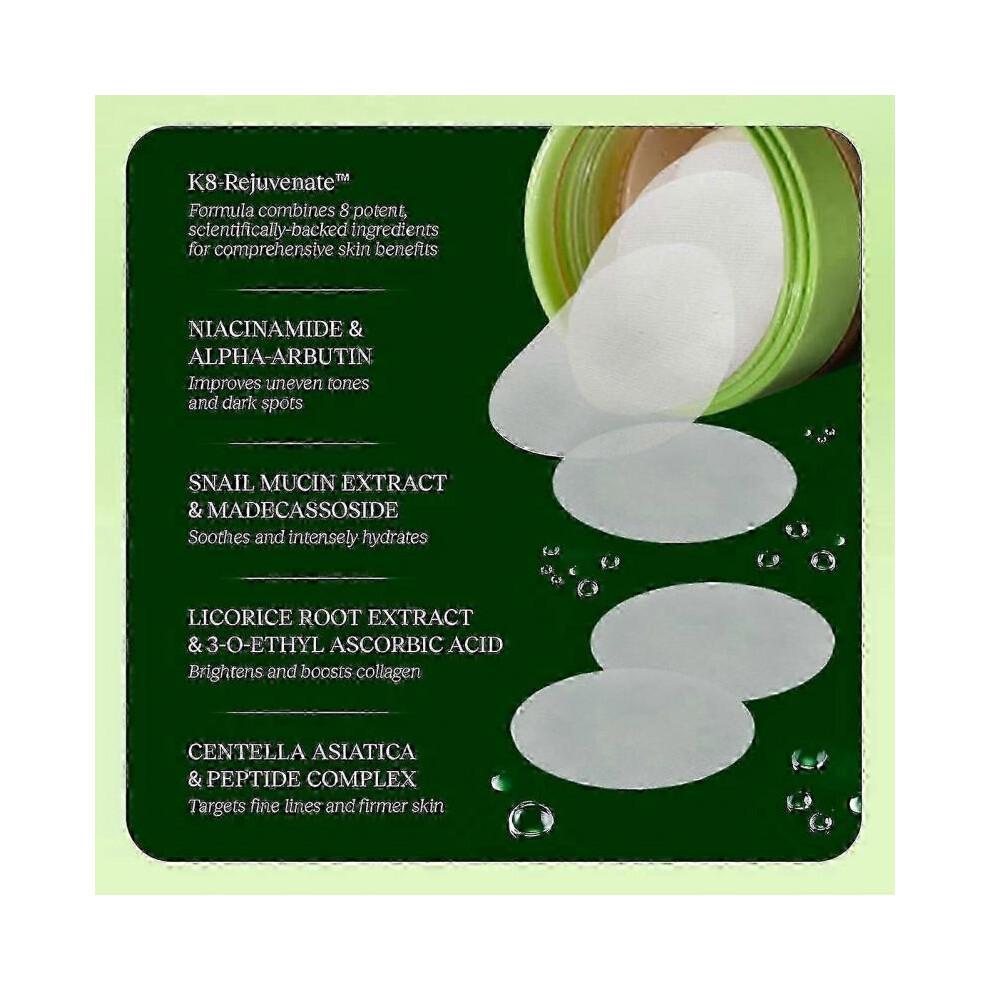(3 pièces) Jiyu Soins de la peau coréens Anti-âge, Taches pigmentaires et Rides Réduction des Toner Pads 2025 Chaud