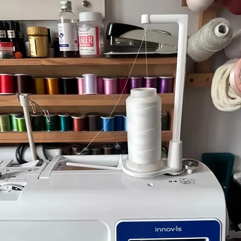 1-Pack Sewing Machine Bobbin Holder, Vertical Large Bobbin Holder, Anti-Tangle Thread Guide, Universal Sewing Accessories