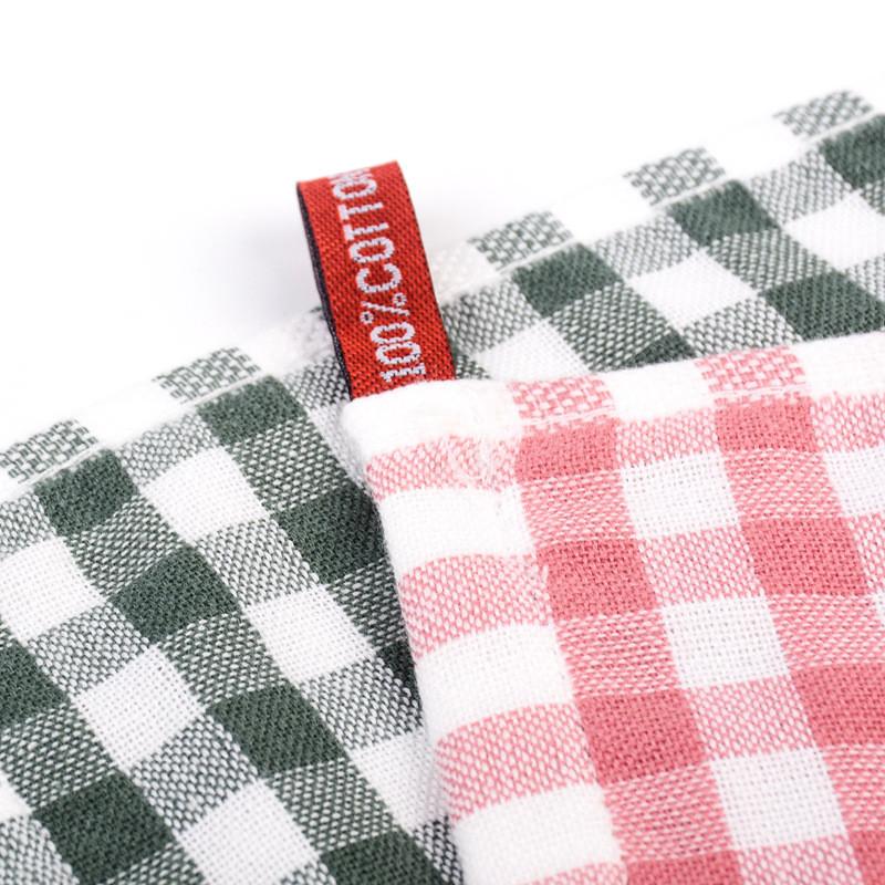 1Pcs 25x25cm Plaid Cotton Portable Hanging Children Kids Bathroom Hand Wash Face Square Small Towel