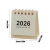 2026 Mini Desk Calendar Jan To Dec Coil Calendar Daily Scheduler Paper Planner Home Office School Supplies Desktop Decoration