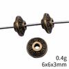 Small Hole Vintage Alloy Gear Spacer Beads Metal Loose Beads DIY Bracelet Necklace Jewelry Making Findings Accessories