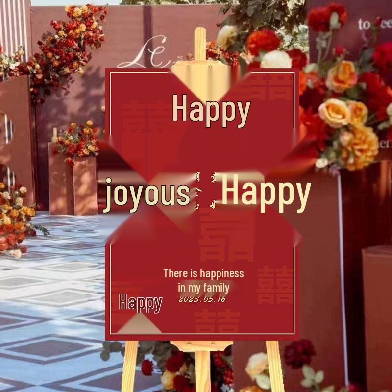 Wedding Ceremony Engagement Welcome Sign - Decorative Guide and Water Board Stand