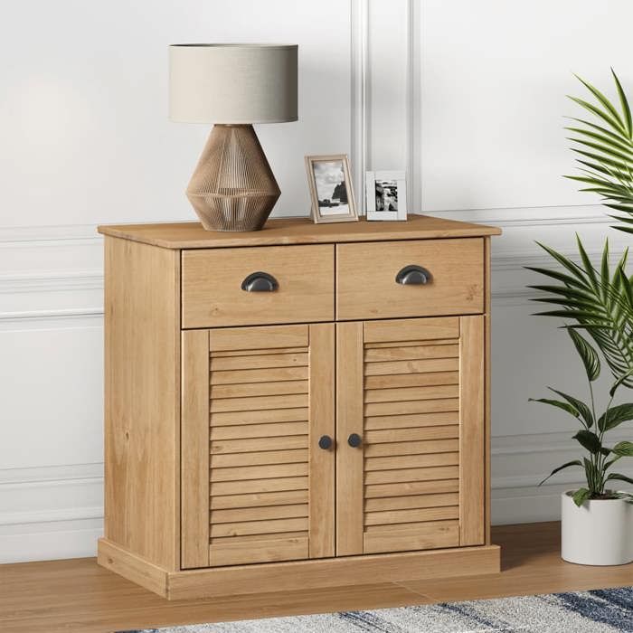 VidaXL Buffet avec tiroirs VIGO 78x40x75 cm bois massif de pin 353202