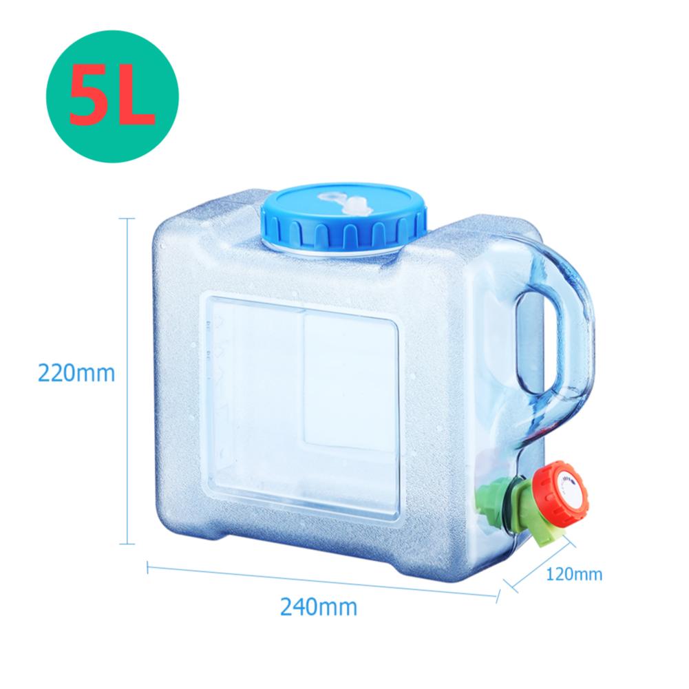 3-12L Camping Water Bucket Large Capacity Water Bag Container with Faucet Portable Car Water Tank for Picnic Hiking Travel