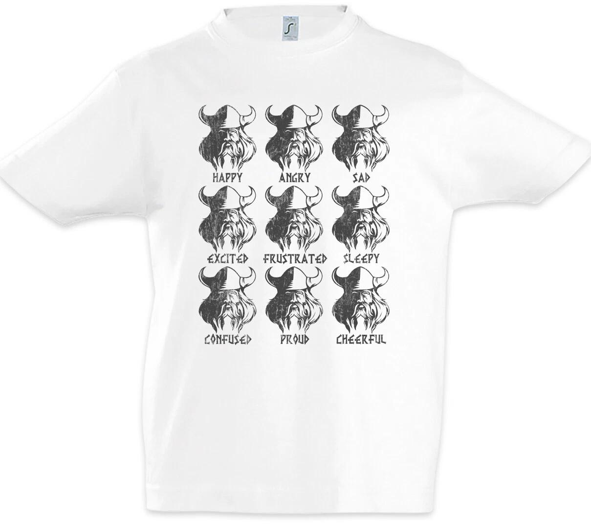 Viking Emotions Boys kids boys T-Shirt Fun Vikings Valhalla Odin Odhin Thor Emotions 150