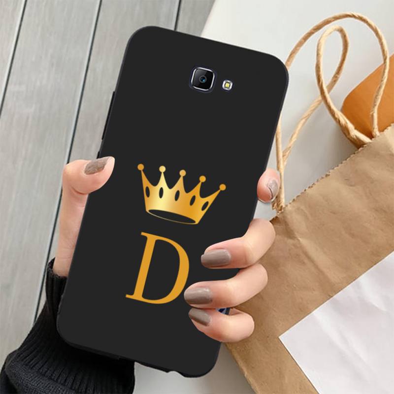 Yinuoda Funny Gold Crown queen Letter Phone Case for Samsung J4 plus J2prime J5 J6 plus 2016 J7 8 core 2017