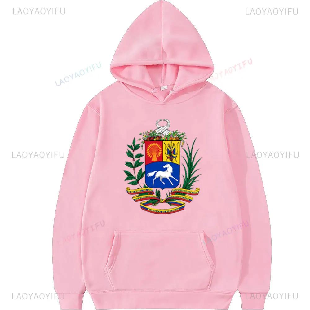 Venezuela Libre Sweatshirt Hasta El Final Con Venezuela Gift for Venezuelans Spring and Autumn Long Sleeve Men Pullovers