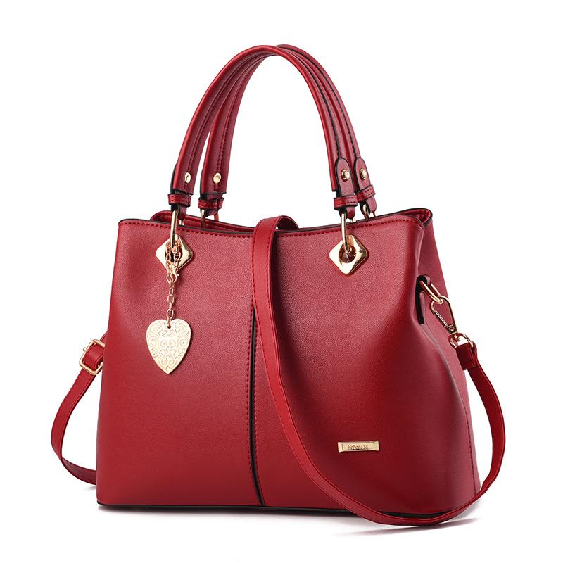 The New Fashi Trend Casual Luxury Design Wild Lady Handbag Soft Leather Large Capacity Shoulder Messenger Bag Women Bags
