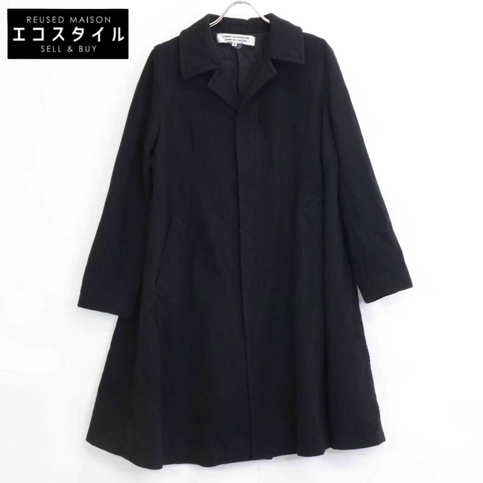

COMMEdesGARCONS COMMEdesGARCONS 20AW RF-C008 Black Wool Felted Soutien Collar Coat coat M blackUsed