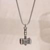 Viking War Hammer Men's Sweater Chain: European & American Style Stainless Steel Necklace