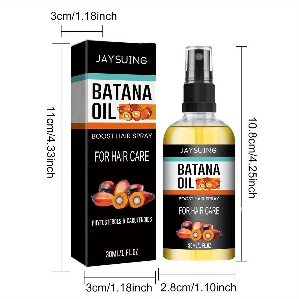 1pcs Batana Oil Hair Care Spray, Scalp Deep Moisturizing Essential Oil, Moisturizes Hair and Scalp, Making Hair Smoother and Easier To Comb