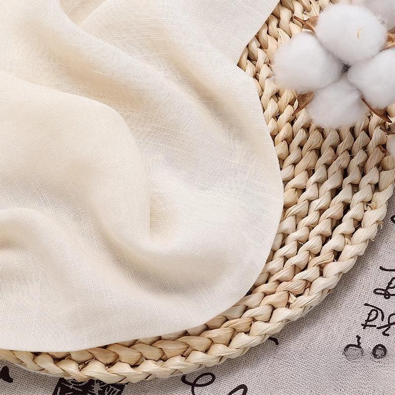 100/300/500cm Cotton Linen Fabric Thin Breathable For DIY Sewing Dress Shirt Clothing Fabrics Curtain Tablecloths Material