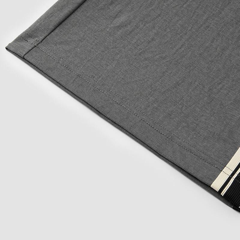 Semir Women's 2025 Summer Color-Blocked Faux Linen Wide-Leg Pants