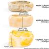 Ingemark 3 Styles Elegant Beige Resin Bangle for Women on Hand New Fashion Statement Boho Charm Bracelets Daily Jewelry Gift