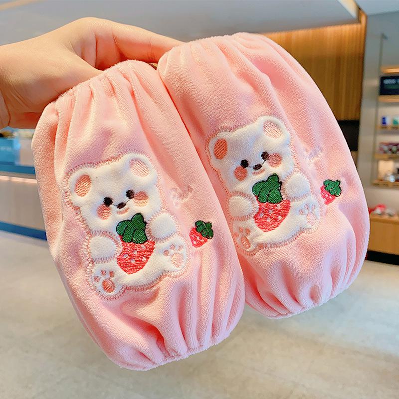 

Осенне-зимние мультяшные рукава для мальчиков и девочек, устойчивые к пятнам – милая защита для младенцев