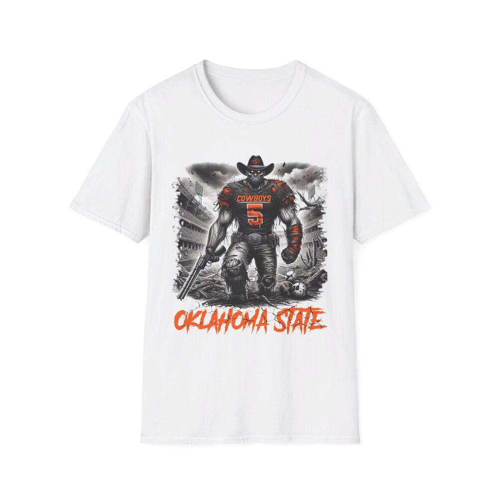 

Oklahoma State Cowboys Horror Mashup T-Shirt - Fear the Pokes M