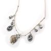 Les Trésors De Lily [J7942] - Silver Gray 'Scarlett' Designer Necklace