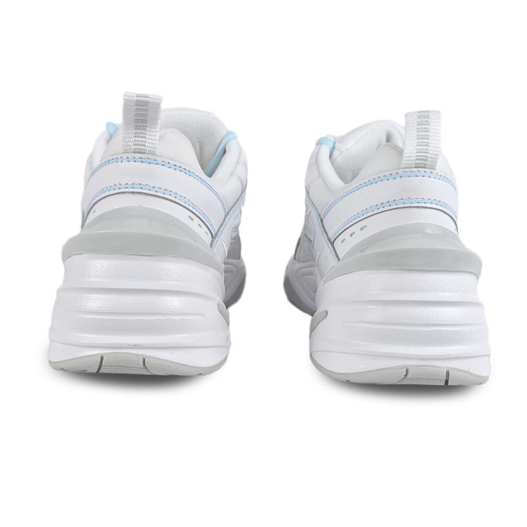 Nike M2K Tekno Meow Cat Blue Abrasion Resistant Breathable Low top Chunky Sneakers Women's White AO3108-100(team352-)