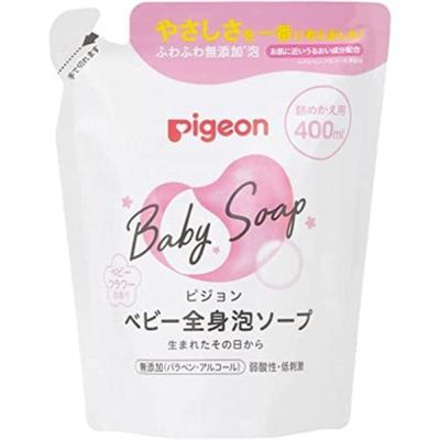 Pison Baby Body Foam Cleanser Baby Flower Scent Refill 400ml