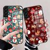 Christmas Santa Claus Snowman Phone Case For Samsung S25 Edge Ultra S23 S22 S21 S20 Ultra Plus S24 Fe A54 A53 A25 Glass Cover