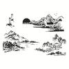 Car Travel Transparent Silicone Clear Stamps for Seal DIY Scrapbooking Album Paper Card Mountain Animal Dog