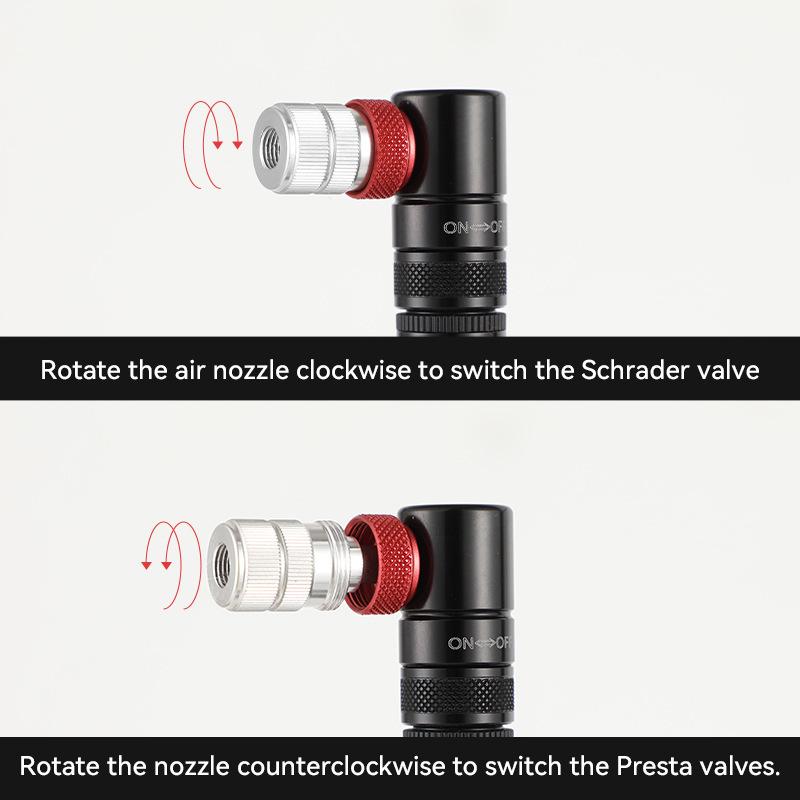 Bicycle Portable Mini Pump, Suitable for Both American and French Multifunctional Pumps