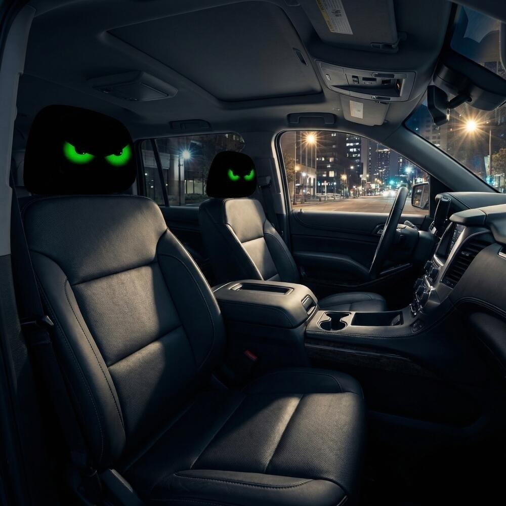 Cartoon Car Pillowcase Funny Car Seat Headcover Car Headrest Covers Journey Must-Have