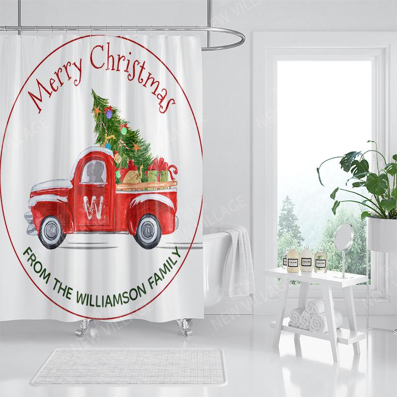 Бытовая водонепроницаемая тканевая домашняя занавеска для душа — фото 6