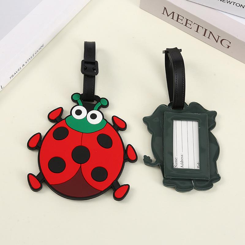 Cartoon Animal Silicone Luggage Tags Creative Cute Luggage Tag Suitcase Tag Anti Loss Hanging Small Pendant Travel Accessories