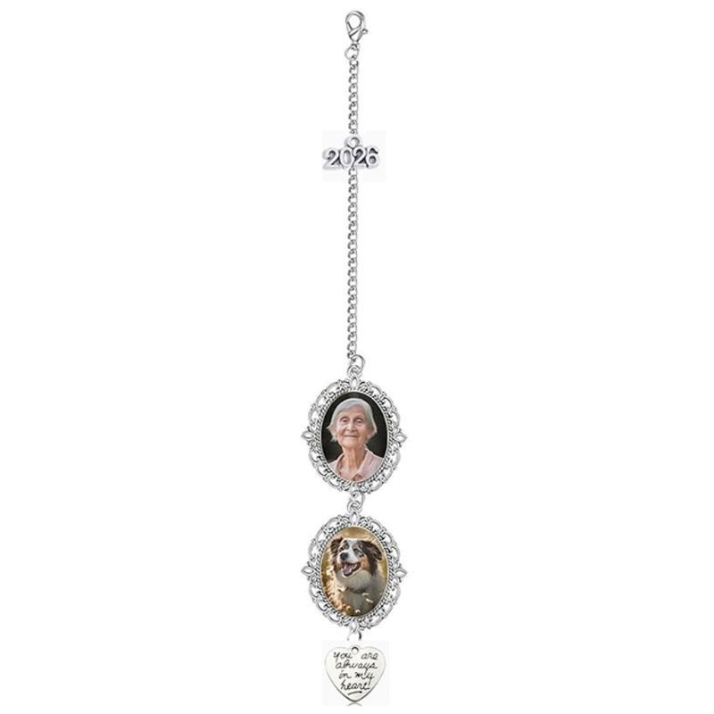 Personalized Graduation Cap Tassels Photo Charm Decorative Zinc Alloy Keepsake For Commencement Ceremony