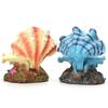 Pearl Scallop Aquarium Decoration: Shell Bubbler Air Stone with Connector for Oxygen Pump