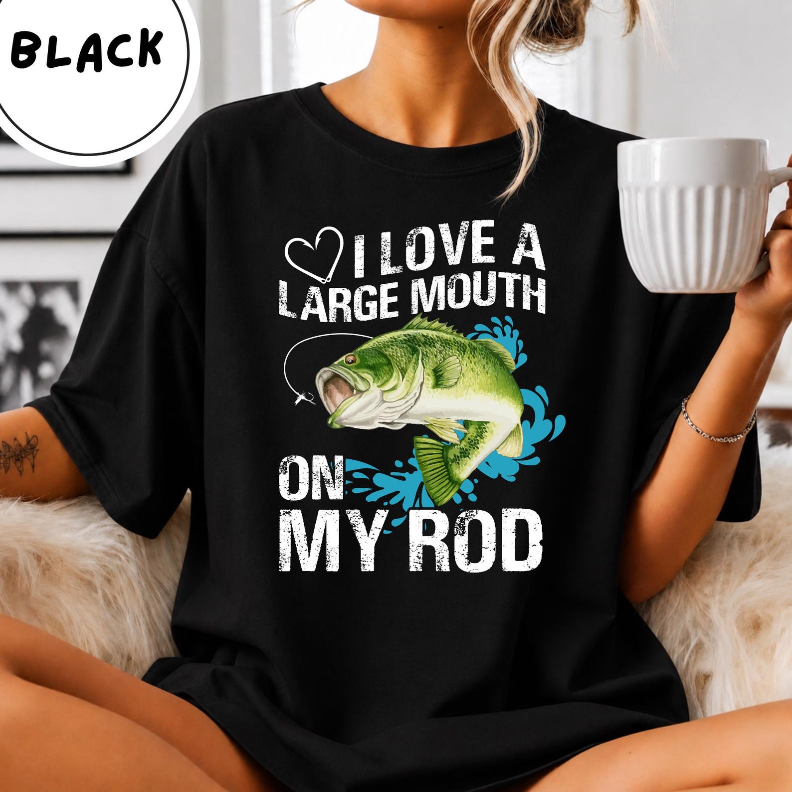 Largemouth Bass Splash T Shirt Bass Fishing Tee Fisherman Gift Angler Shirt Fish Graphic Outdoor Apparel Bella Canvas 3001 S