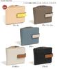 Belt Design Clasp Wallet for Stylish and Large Ivory F [JOKnet] Mail-order Bi-color Bi-fold Women, Cute, Capacity,