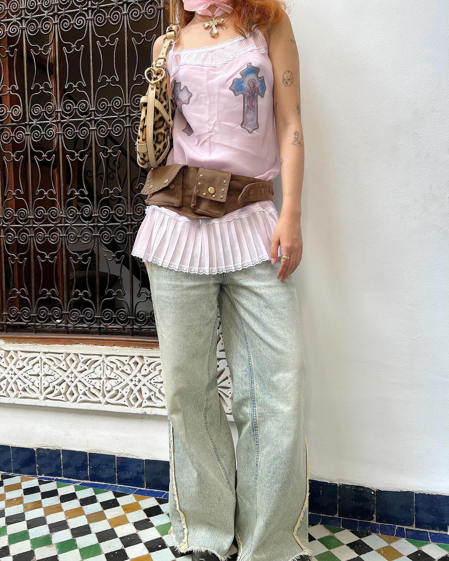 

Ремень из кожи в стиле ретро с заклепками и пряжкой-булавкой, регулируемый по талии, 2023 г., модный индивидуальный женский ремень 105cm