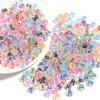 100pcs 7mm Colored Acrylic Alphabet Beads Mixed A-Z Letter Flat Round Loose Beads For Jewelry Making DIY Charm Bracelet Necklace